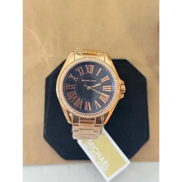 Michael Kors MK6930 Kacie Three-Hand Rose Gold-Tone Stainless Steel Watch - Picture 2 of 5